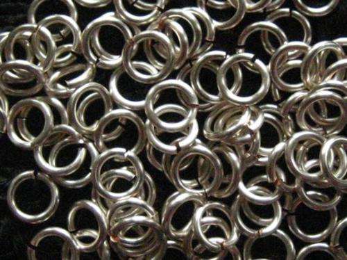 100 pieces - Nickel Color Jump Rings - 6mm