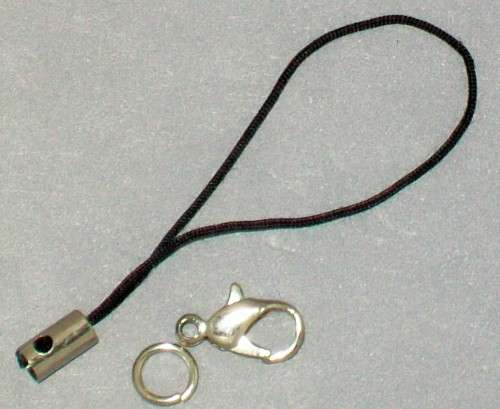 *** CLEARANCE SALE *** 12 pcs - Cell Phone Charm Strap - Black
