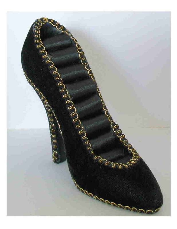 SALE - Ring Display - Black Velvet