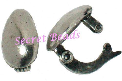 Clip on Ant. Silver Bail - 1pcs