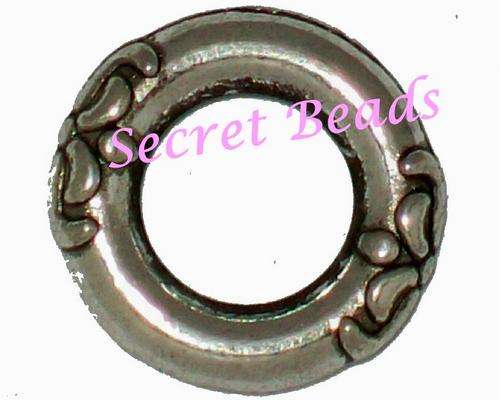 Silver Metal Ring Spacer / Connector  - 1pcs