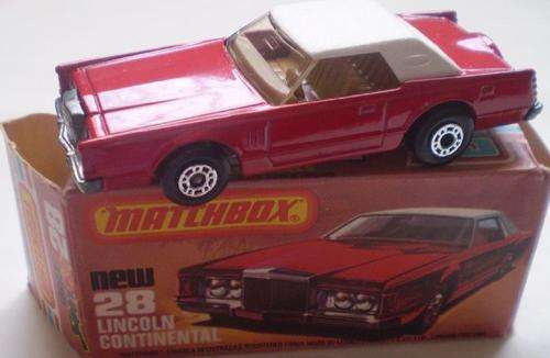 1979 Matchbox Lincoln Continental No 28