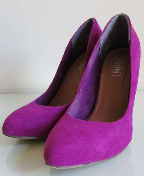 Purple mock Suede Zoom Heels