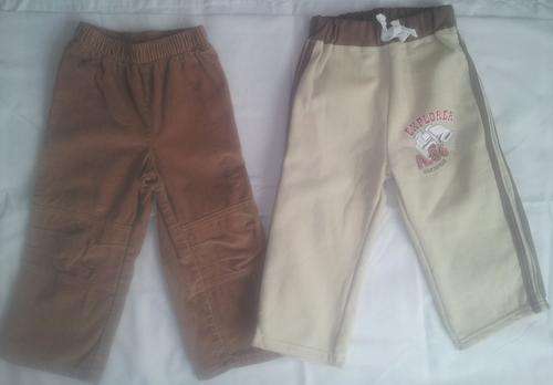 TWO PAIRS OF BOYS PANTS - 18 to 24 months