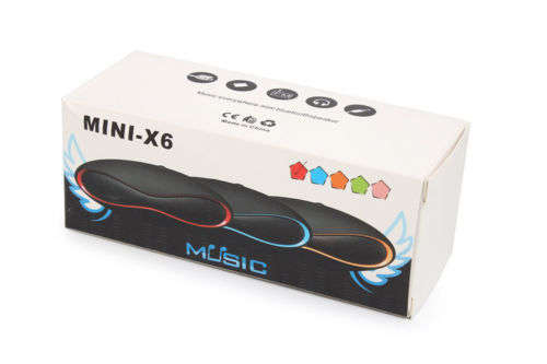 MINI-X6 Portable Rugby Shaped Mini-card Bluetooth 3.0 Music Speaker
