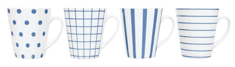 4 Pack Beach House Coffee Mugs