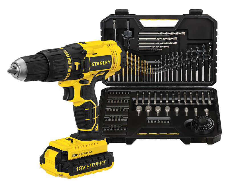 Stanley 18v LI-Ion Hammer Drill Kit