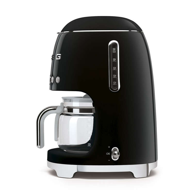 SMEG 50`S Retro Style Drip Coffee Machine - Glossy Black