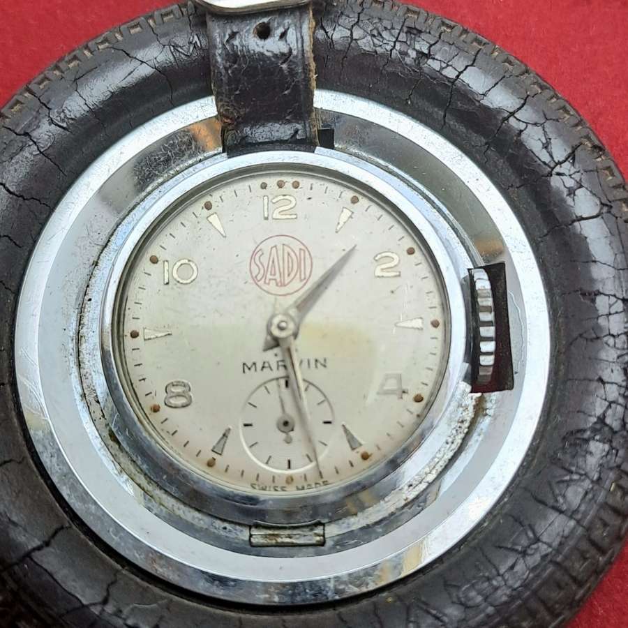 Vintage 1930-1940`s SADI Marvin Pocket watch keychain wheel watch manual winding Swiss Made