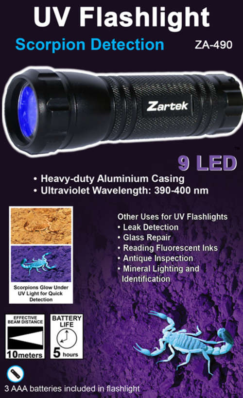 UV Flashlight for Scorpion Detection