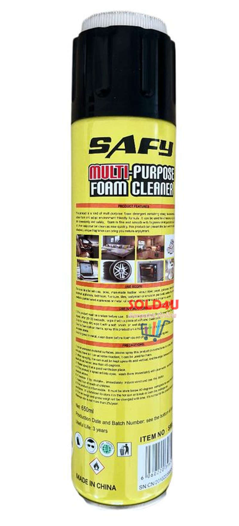Cleaning Equipment - Multipurpose Foam Cleaner 650ML was sold for 32.00 ...