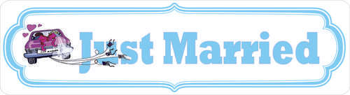 JUST MARRIED - PERSONALIZED NUMBER PLATES