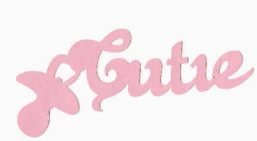 Cardstock Film Strip - Baby Pink Header - CUTIE