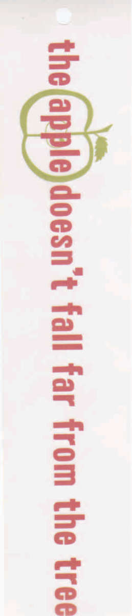 Vellum Page Header -  the apple doen't fall far from the tree