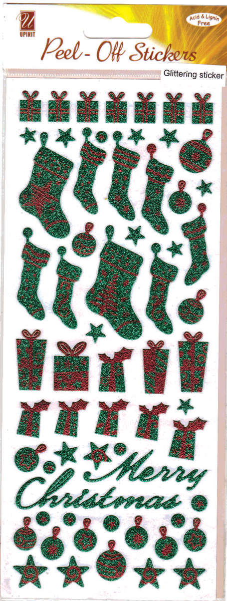 Stickers - Glitter - CHRISTMAS