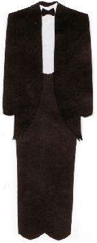 Die cut - Groom Tuxedo  Acid Free Paper - approx 110mm high