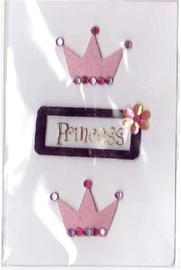 Stickers with rhinestones - Princess