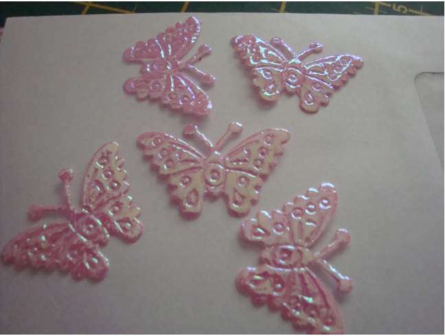 Butterflies - Pink (packet of 5)