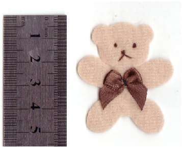 Bear - Soft Fabric (Darker Brown than the picture shows)