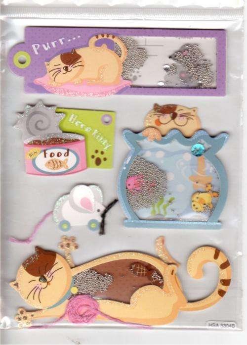 SHAKER STICKERS - HERE KITTY