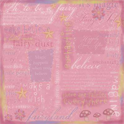 Paper - FAIRY COLLAGE - 300mm x 300mm