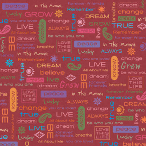 Paper  300mm*300mm  - BOHEMIAN WORDS