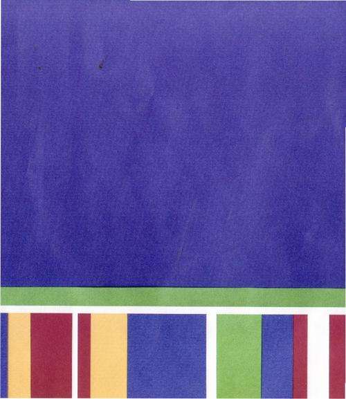 Paper - 12'x12" Blue with colourful Border - PRIMARY BORDER