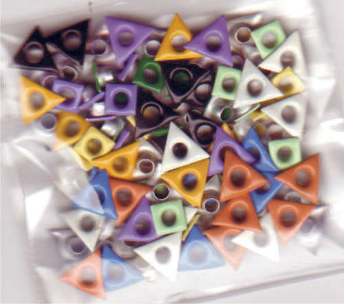 Eyelets - Squares & Triangles  mixed - 100