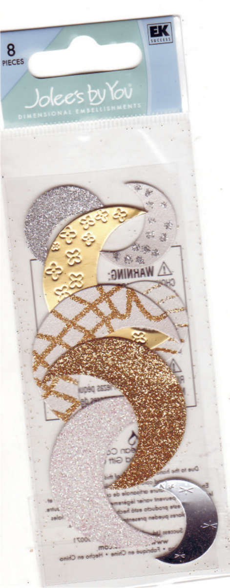 Jolees by You - Variety of glitter and metallic MOONS      (a)