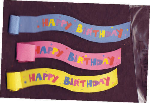 Jolees by You - Kiddies Birthday Banners 3     (a)  (Scrapbook small items paper)