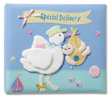 Albumns Scrapbook-Plushtop padded Covers - SPECIAL DELIVERY  12"x12" - Very High Quality