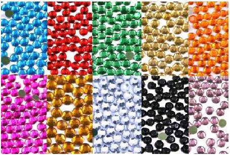 HOTFIX Rhinestones - 4mm 10 Colours - 20 of each colour (200stones)