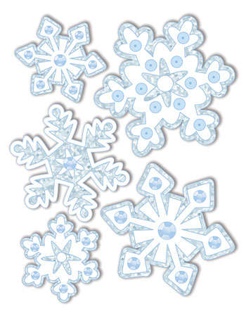 Stickers - Sandylion Essentials Medium Range - SNOWFLAKES