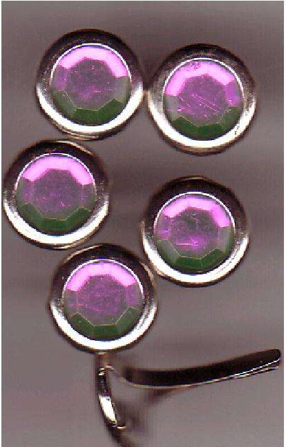 Gem Brads Deep Pink 8.5mm 20 pkt