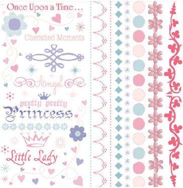 Rub-ons - PRINCESS CASTLE - Double Page Appox 200mm x 200mm