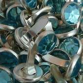 Gem Brads Turq Blue 8.5mm 10 pkt