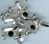 Gem Brads Black 8.5mm 10  pkt