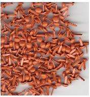 40 orange small brads