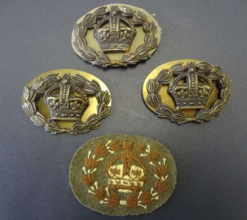 Lot of 4 Sergeant Major arm patch & badges - as per photo