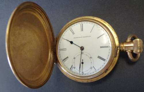 Elgin NATL pocket watch C-S full hunter - no glass, winding but not running - as per photo