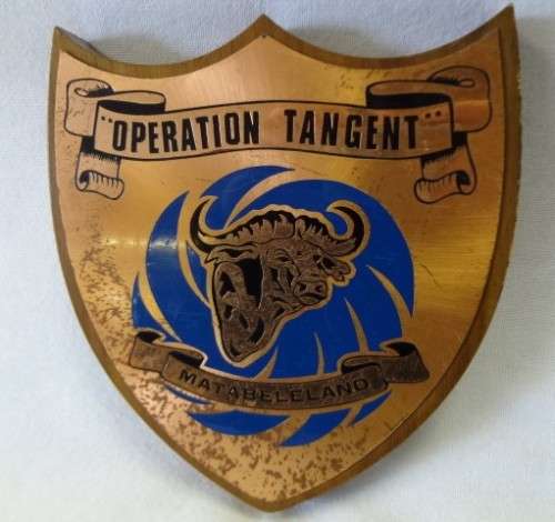 Rhodesian Army - Operation Tangent Matabeleland  Plaque - as per photo