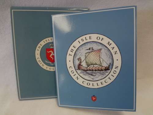 Isle of Man 1991 9 coin collection set 1 penny - 5 pounds UNC Pobjoy Mint folder - as per photo