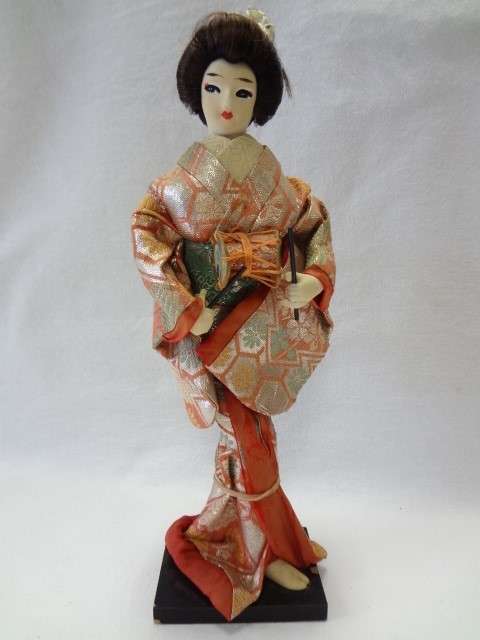 Japanese Doll with drum height 30cm - as per photo