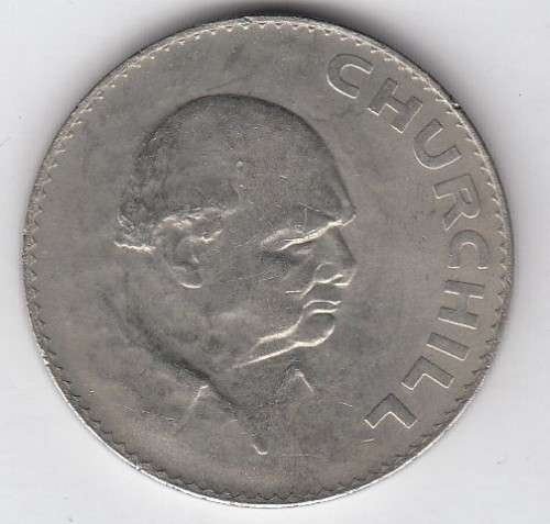 Great Britain 1965 Crown Commemorating the Great Winston Churchill (1874 - 1965) - as per scan