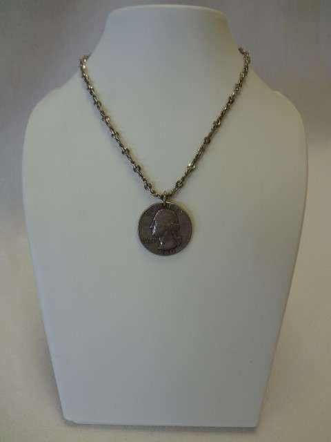 Silver chain with pendant 14.5 g - 25 cm - as per photo