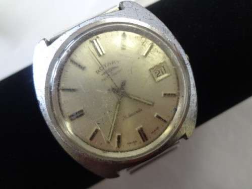 Rotary men's wind up watch - missing crown - as per photo