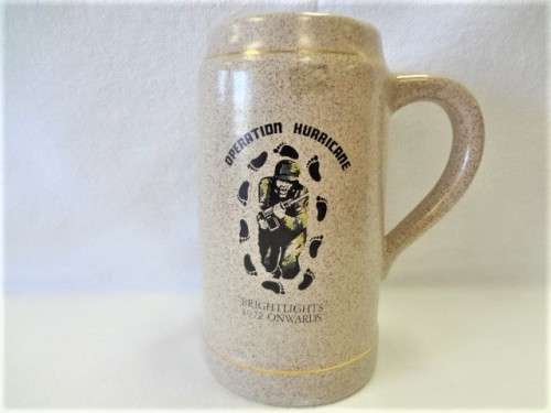 Norbel Potteries Salisbury Rhodesia - Operation Hurricane large beer mug  - as per photo