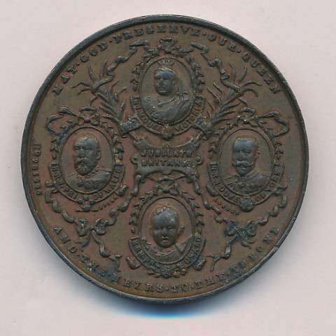 Queen Victoria 60 Year Reign Bronze Medallion as per photo