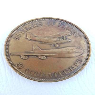 1934-1984 SA Airways 50 Years of Flight Medallion in Original Box as per photo