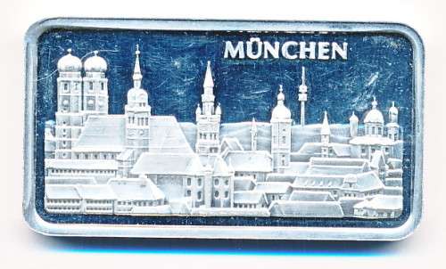 Degussa Feinsilber 999.0 1 Ounce Fine Silver Bullion Bar as per scan